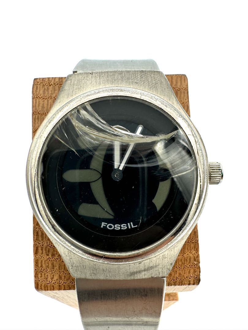 Fossil BIG TIC Analog Quartz Men Watch Y2K For Parts