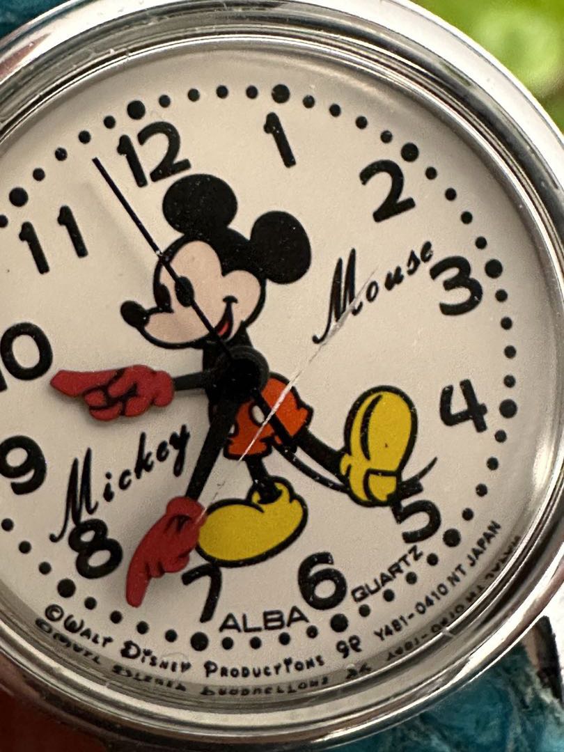 Seiko Alba Disney Analog Quartz Women Rare Retro Mickey Watch