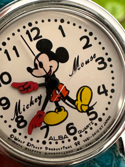 Seiko Alba Disney Analog Quartz Women Rare Retro Mickey Watch