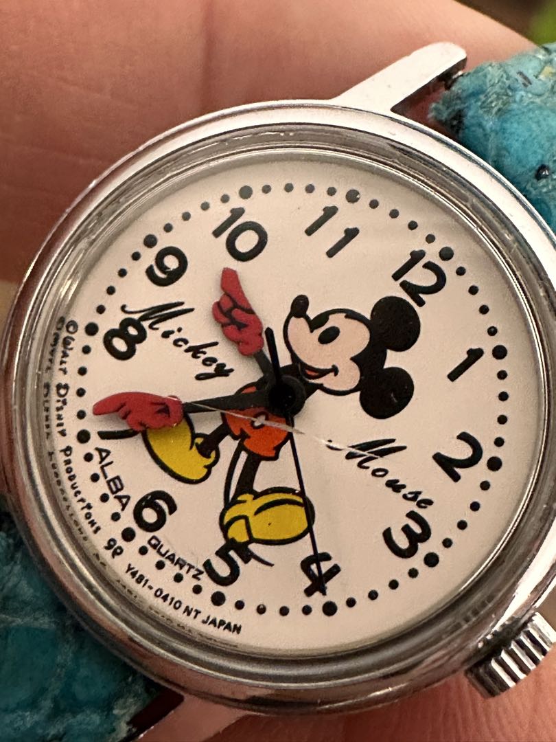 Seiko Alba Disney Analog Quartz Women Rare Retro Mickey Watch
