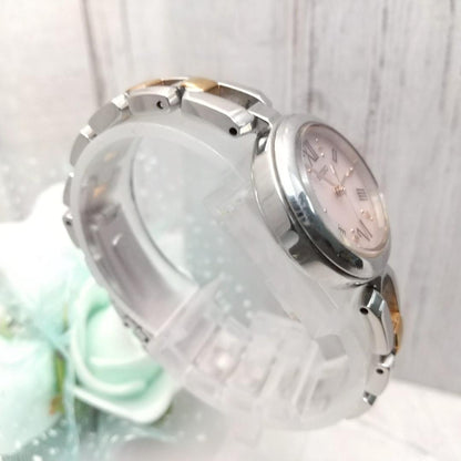 Seiko Roman Analog Quartz Women Working Item Watch Pink Dial