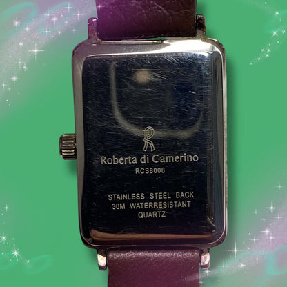 Roberta Di Camerino RCS8008 Analog Quartz Women Women'S Watch Roman Numerals Water Resistant Excellent Condition