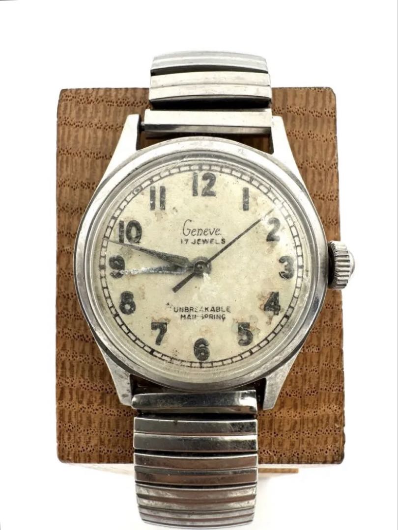 Geneve Analog Mechanical (Manual) Women 17 Jewels Manual Winding Watch For Parts