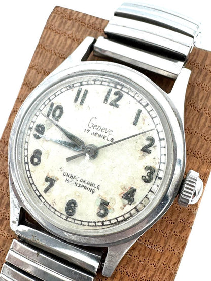 Geneve Analog Mechanical (Manual) Women 17 Jewels Manual Winding Watch For Parts