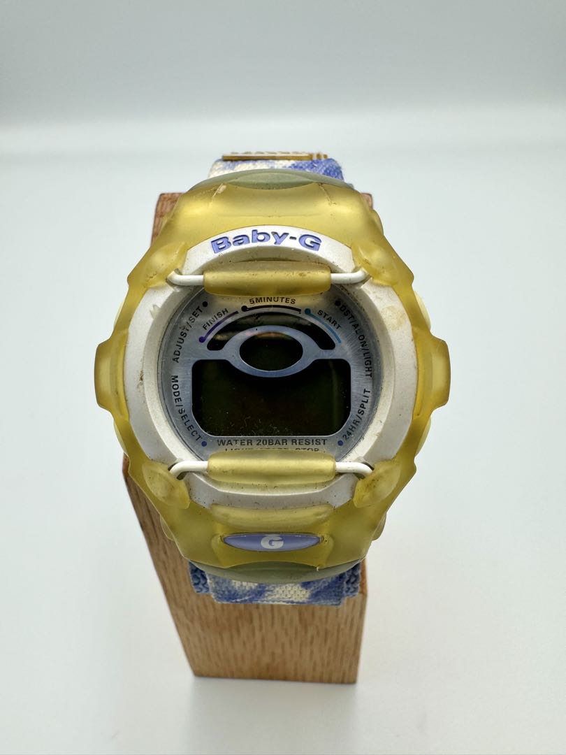 Casio Baby-G BG-370R Digital Quartz (Battery) Women Reef Vintage Junk Blue Floral Dial Ladies Watch