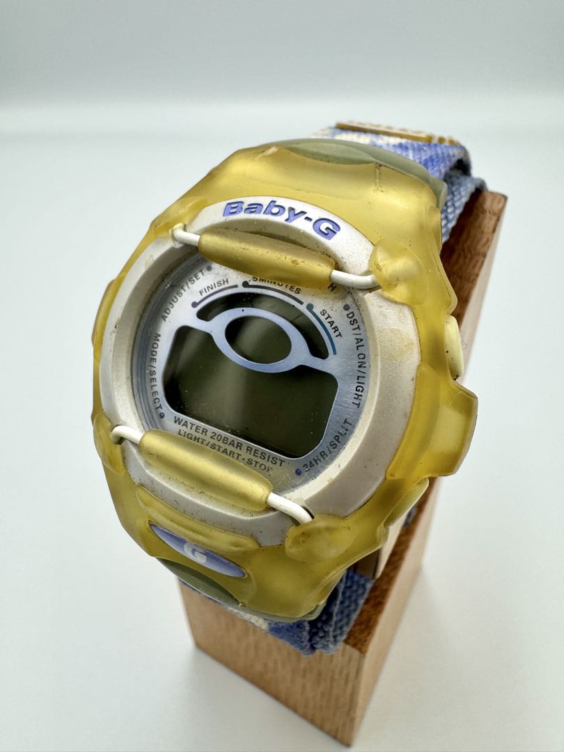 Casio Baby-G BG-370R Digital Quartz (Battery) Women Reef Vintage Junk Blue Floral Dial Ladies Watch