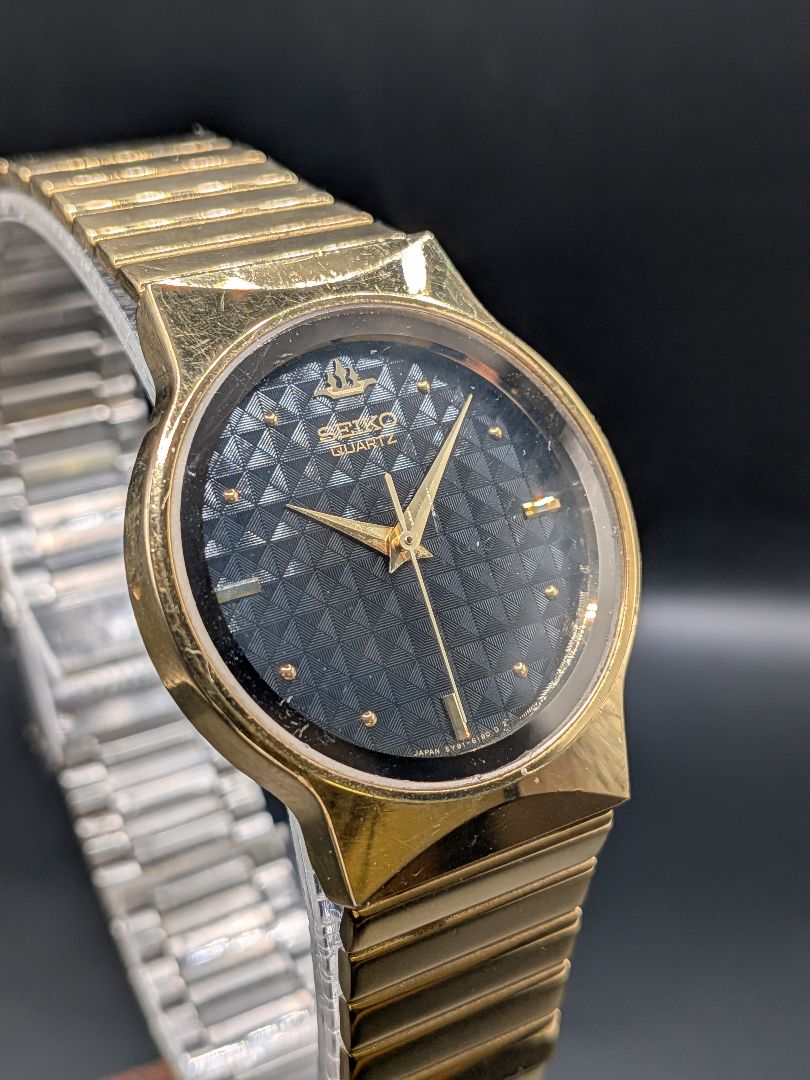 Seiko Galaxy 5Y91-609A Analog Quartz Men Relatively Beautiful Galaxy Battery & Gasket Replaced
