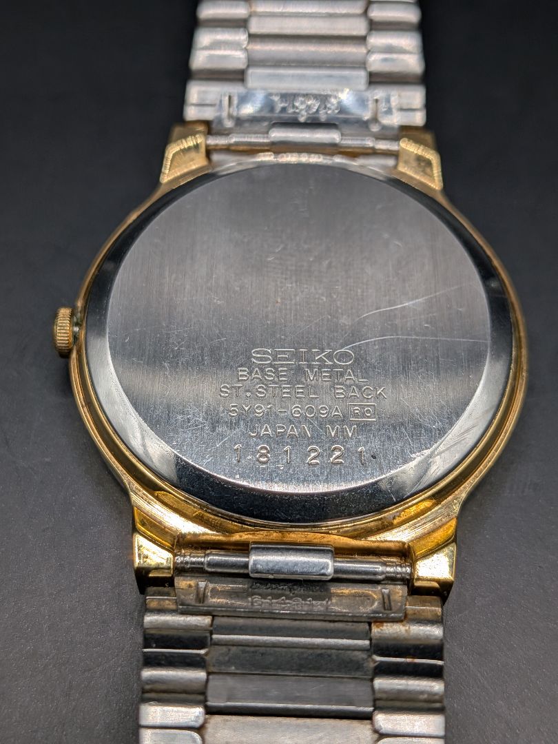 Seiko Galaxy 5Y91-609A Analog Quartz Men Relatively Beautiful Galaxy Battery & Gasket Replaced