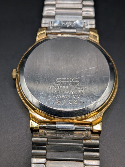Seiko Galaxy 5Y91-609A Analog Quartz Men Relatively Beautiful Galaxy Battery & Gasket Replaced