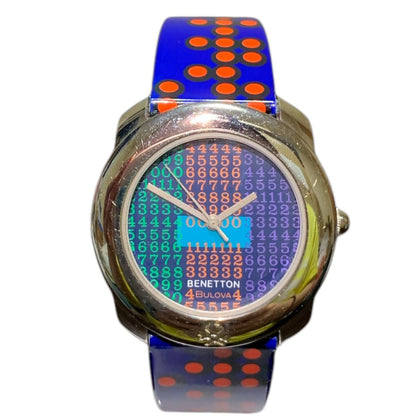 Benetton Men’s Quartz Wristwatch with Case by Bulova - Vintage Style