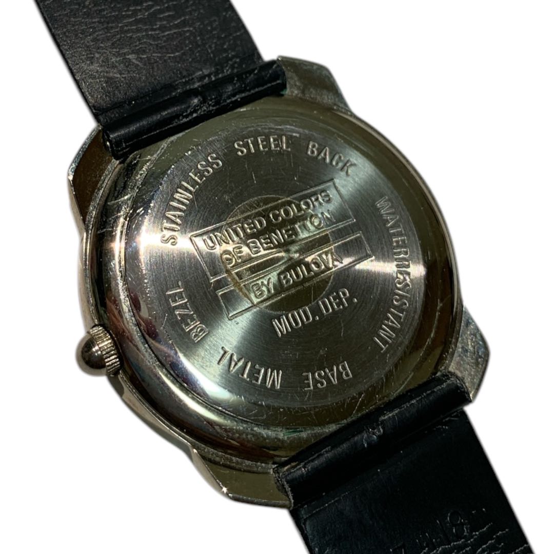 Benetton Men’s Quartz Wristwatch with Case by Bulova - Vintage Style
