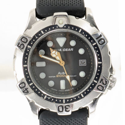 Seiko ALBA AQUA GEAR Analog Quartz Women Battery Replaced Working Item