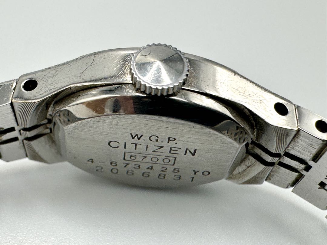 Citizen 23 Jewels 6700 Analog Mechanical (Manual) Women Vintage Women'S Wristwatch Silver Dial