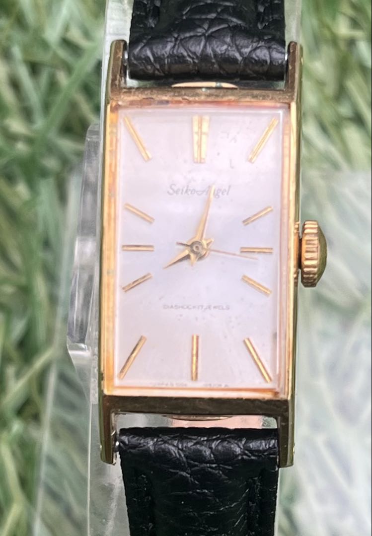 Analog Mechanical (Manual) Women Vintage Lady Seiko Manual Winding Gold Tone Watch Women'S