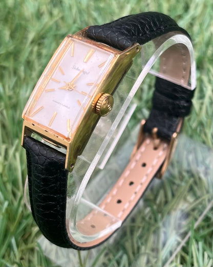 Analog Mechanical (Manual) Women Vintage Lady Seiko Manual Winding Gold Tone Watch Women'S
