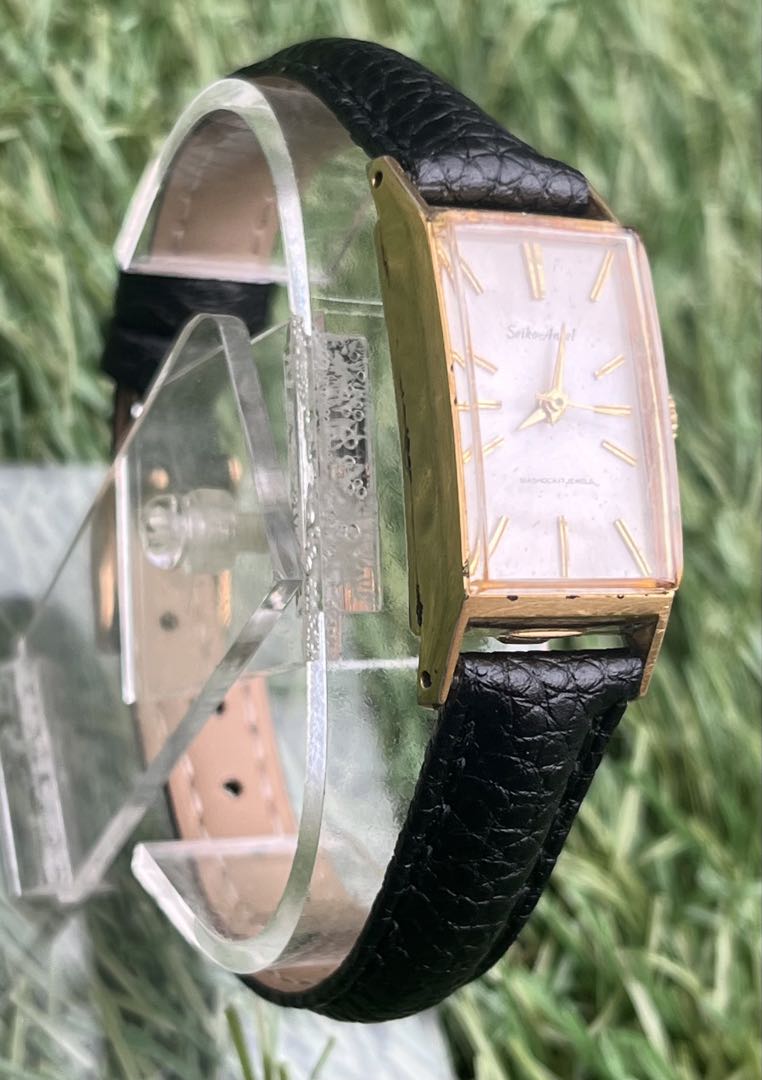 Analog Mechanical (Manual) Women Vintage Lady Seiko Manual Winding Gold Tone Watch Women'S