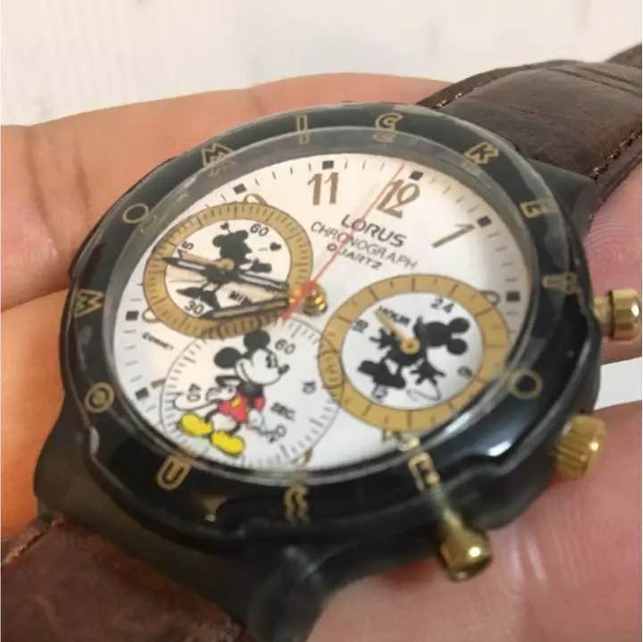 Lorus Disney Analog Quartz Men ロラス ディズニー ミッキー &ミニー Watch