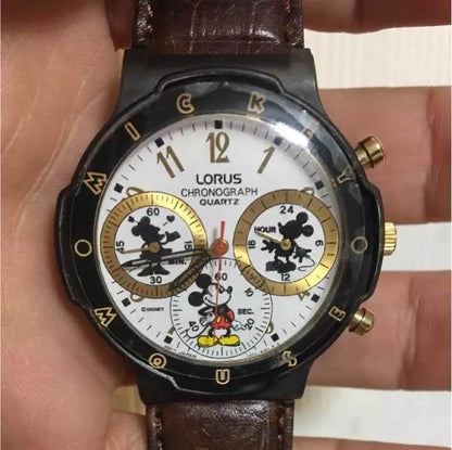 Lorus Disney Analog Quartz Men ロラス ディズニー ミッキー &ミニー Watch