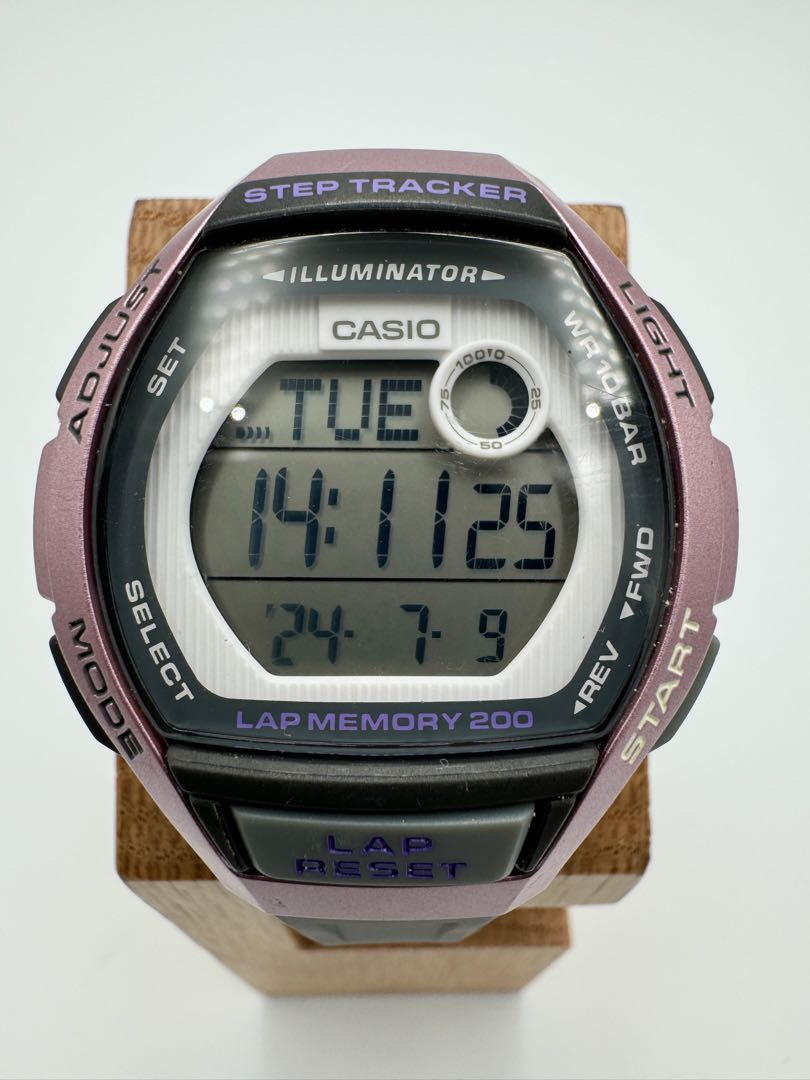 Casio Illuminator Digital Quartz Unisex Adults Wristwatch Y2K Vintage 38Mm Step Tracker
