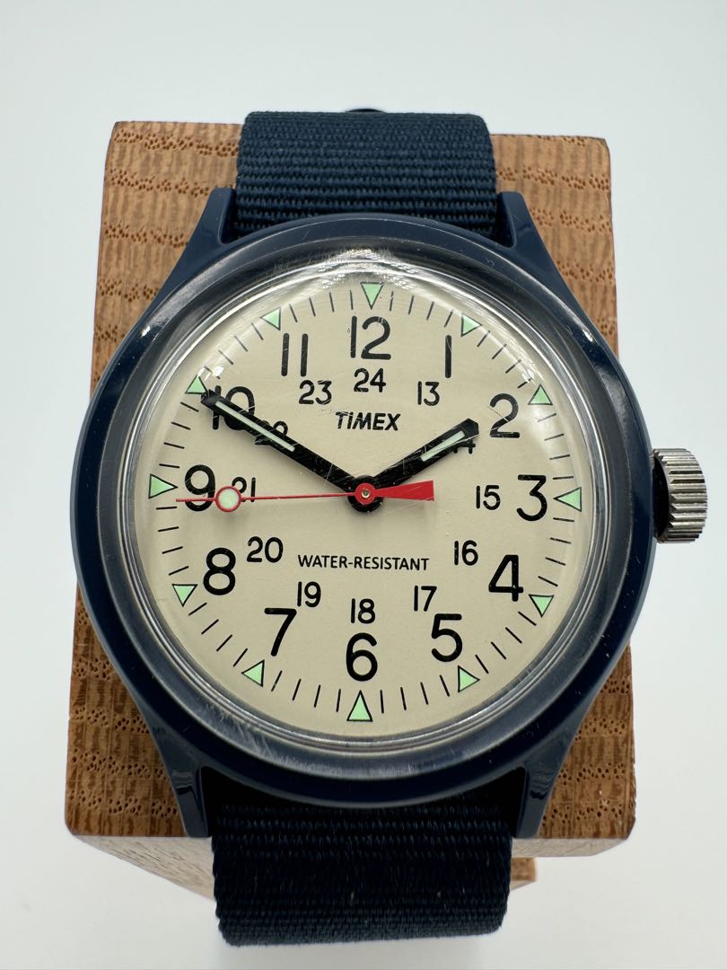 TIMEX Quartz Watch Blue Second Hand