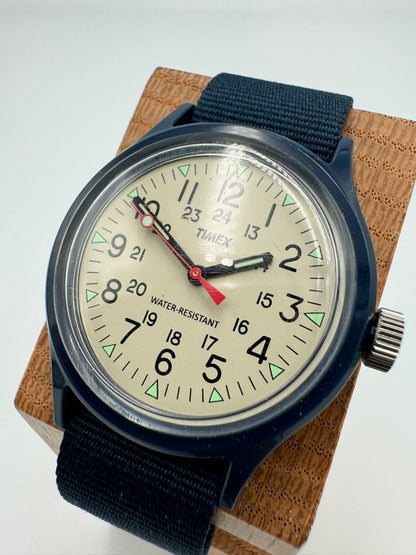 TIMEX Quartz Watch Blue Second Hand