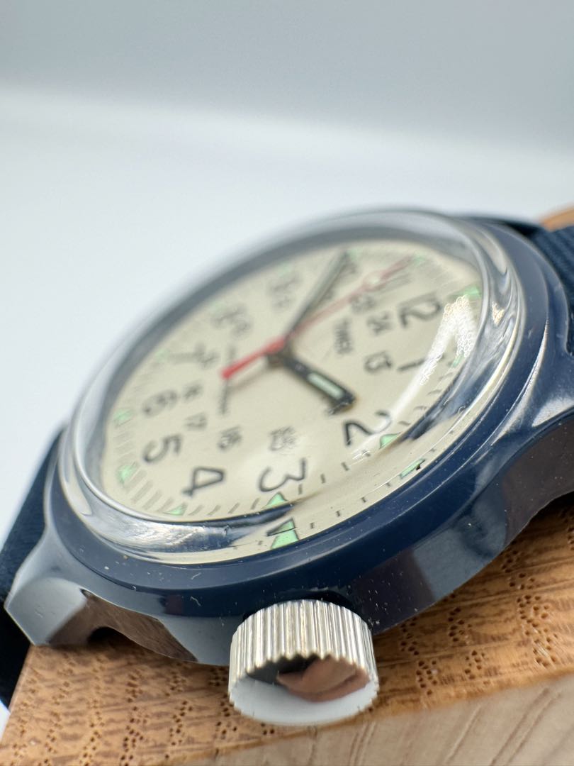 TIMEX Quartz Watch Blue Second Hand