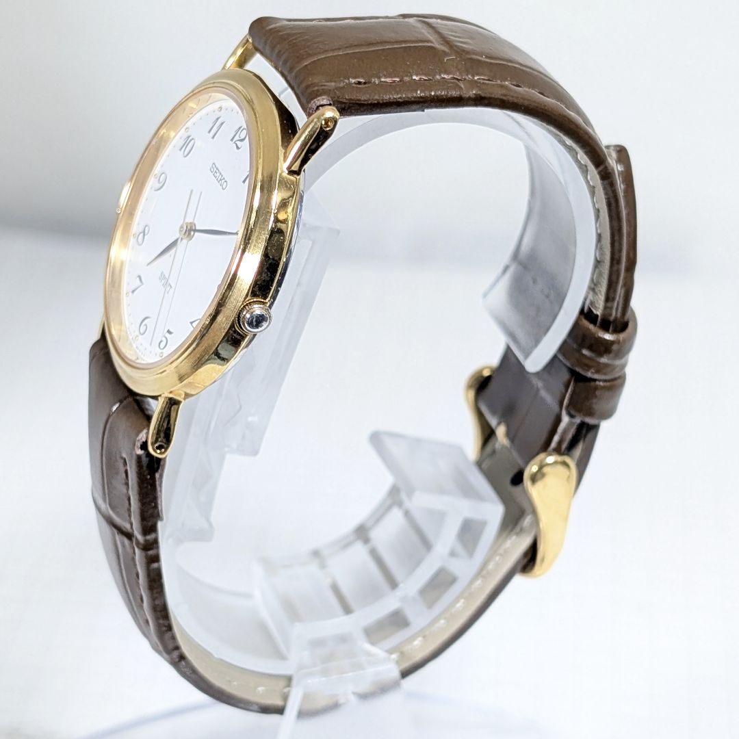 Seiko Spirit Analog Quartz Men Battery & Band Replaced Working Item