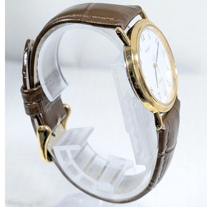 Seiko Spirit Analog Quartz Men Battery & Band Replaced Working Item