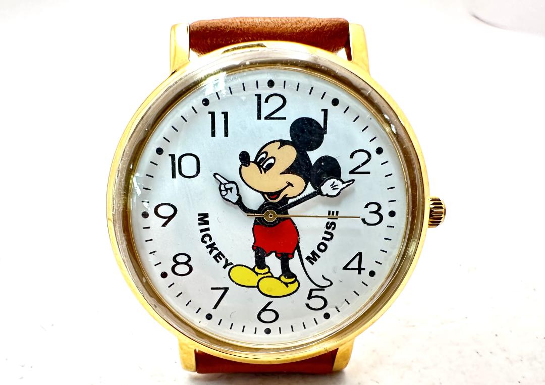 Disney mickey Analog Quartz Men Mouse Watch Men'S Unused