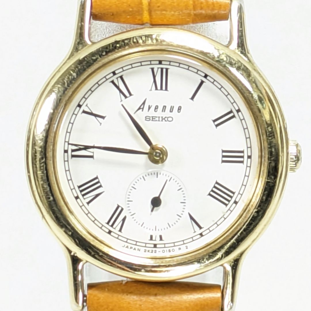 Seiko Avenue Analog Quartz Women Small Seconds Battery & Band Replaced Working Itemp