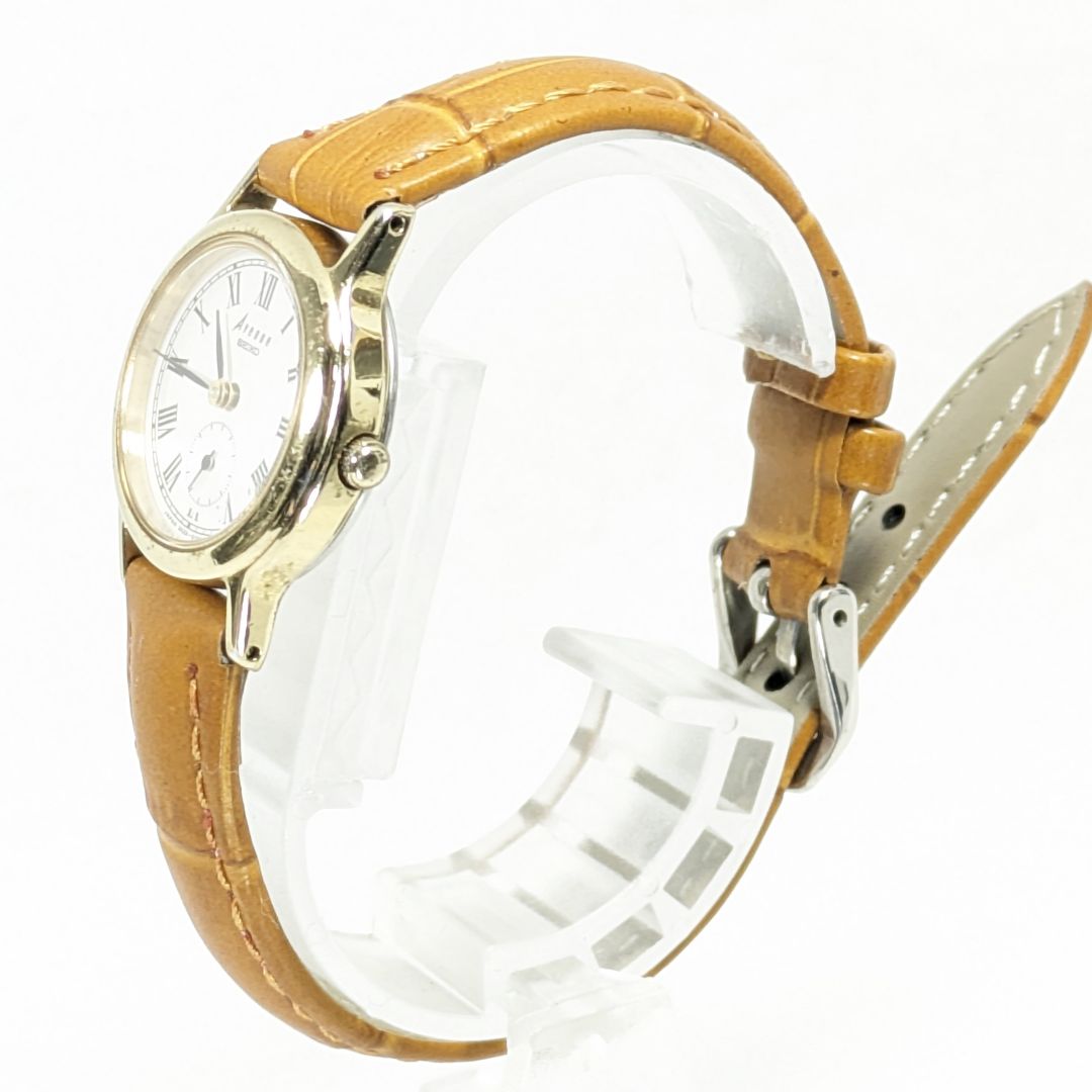 Seiko Avenue Analog Quartz Women Small Seconds Battery & Band Replaced Working Itemp