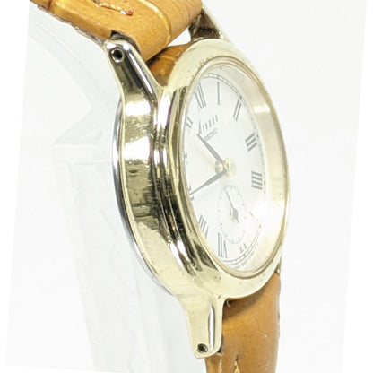 Seiko Avenue Analog Quartz Women Small Seconds Battery & Band Replaced Working Itemp