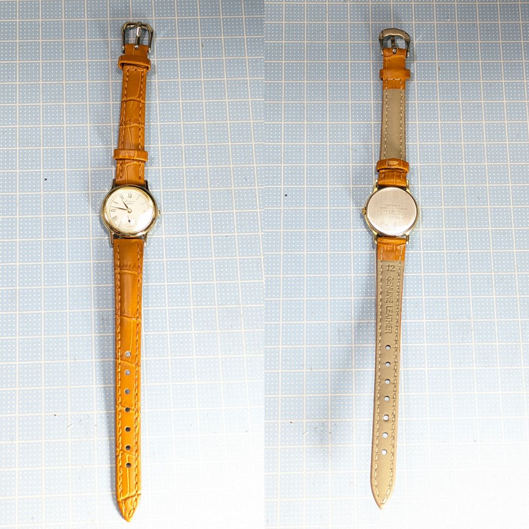 Seiko Avenue Analog Quartz Women Small Seconds Battery & Band Replaced Working Itemp