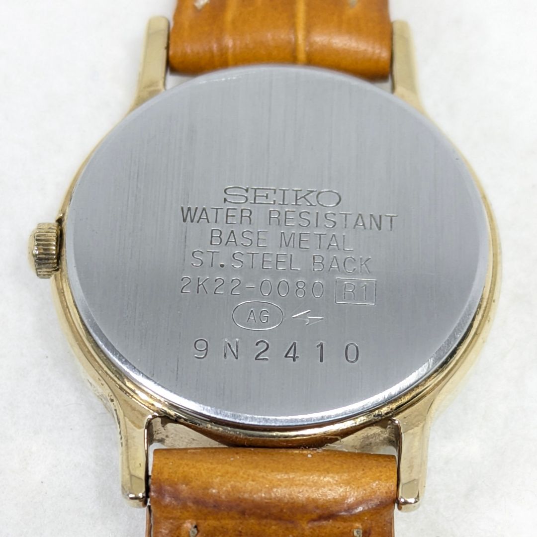 Seiko Avenue Analog Quartz Women Small Seconds Battery & Band Replaced Working Itemp