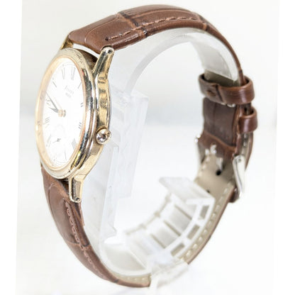 Seiko Avenue Analog Quartz Men Small Seconds Battery & Band Replaced Working Item