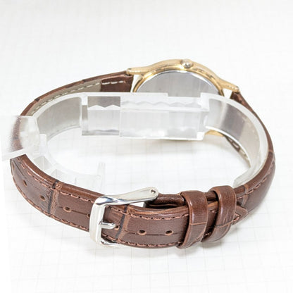 Seiko Avenue Analog Quartz Men Small Seconds Battery & Band Replaced Working Item