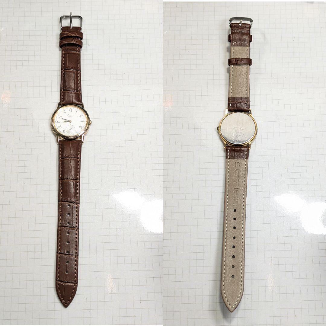 Seiko Avenue Analog Quartz Men Small Seconds Battery & Band Replaced Working Item