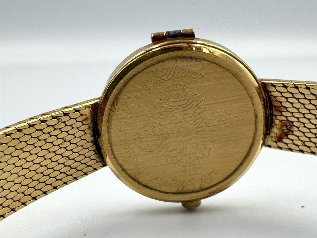A Royal Welcome To Princess Diana 1986 22kgp Analog Quartz Women For 22Kgp Commemorative Watch Parts