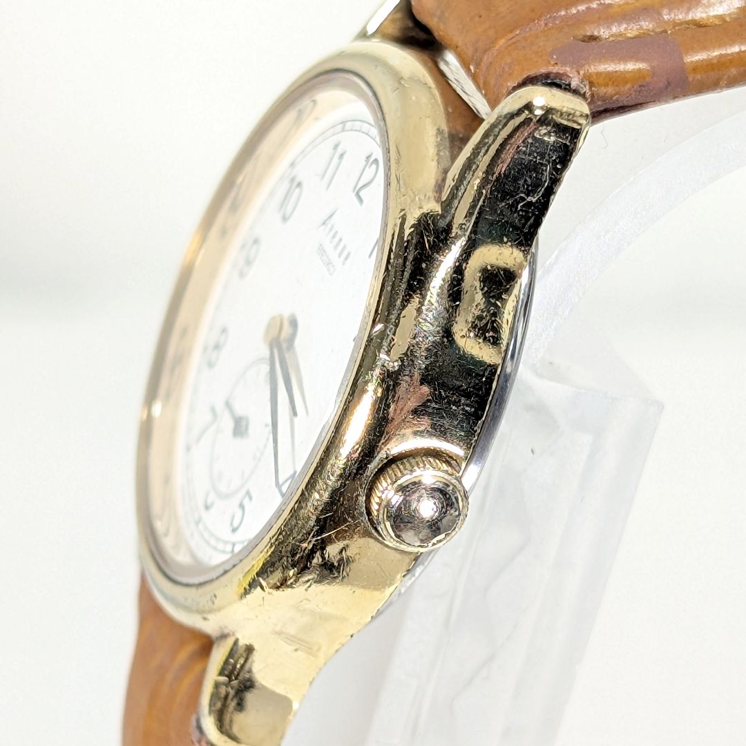 Seiko Avenue Analog Quartz Women Avanue Small Seconds Battery & Band Replaced Working Item