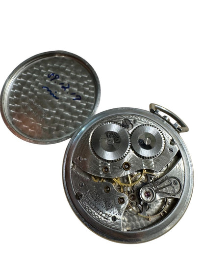 WALTHAM Mechanical Pocket Watch 17 Jewels Manual Winding FOR PARTS