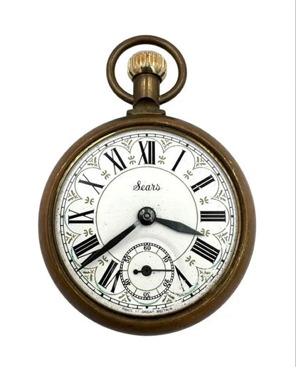 Sears Analog Mechanical (Manual) Men Pocket Watch Manual Winding For Parts