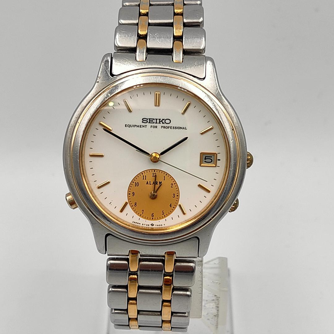 Seiko Five 5T32-7A00 Analog Quartz Men Menwatch Operation Unconfirmed B10621 For Parts / Junk