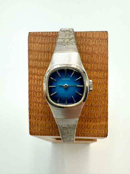 Citizen 6700 4-674111 S Analog Mechanical (Manual) Women Blue Dial Vintage Manual Hand-Winding Wgp Ladies Watch