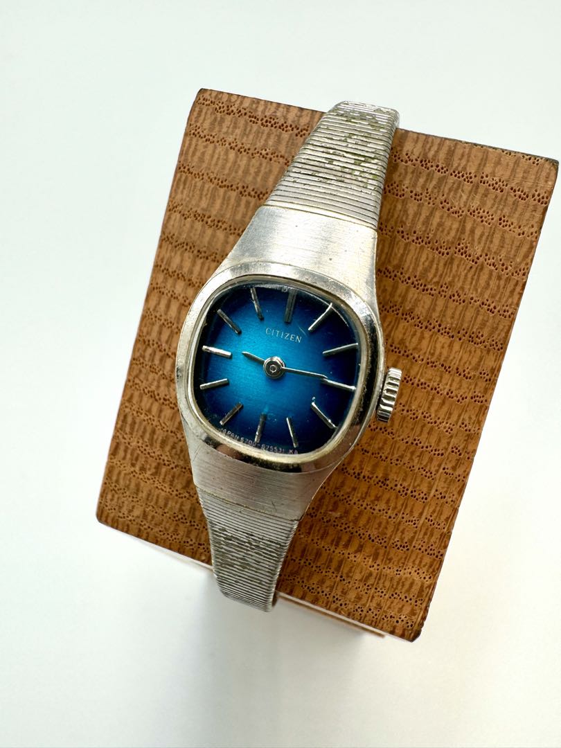 Citizen 6700 4-674111 S Analog Mechanical (Manual) Women Blue Dial Vintage Manual Hand-Winding Wgp Ladies Watch
