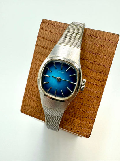 Citizen 6700 4-674111 S Analog Mechanical (Manual) Women Blue Dial Vintage Manual Hand-Winding Wgp Ladies Watch