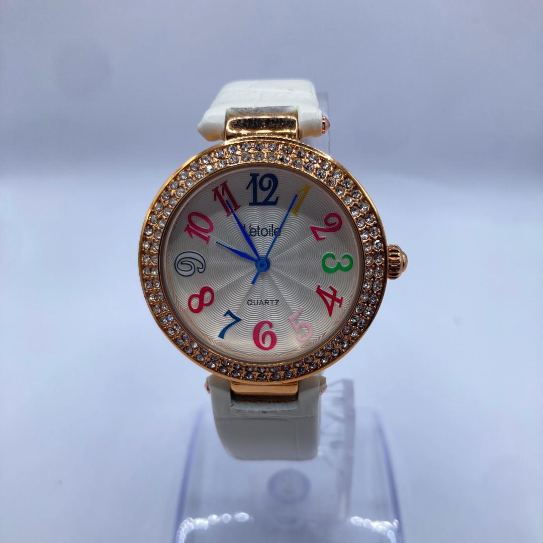 Letoile Analog Quartz Women Watch Rhinestone Bezel