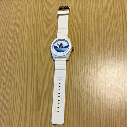 Adidas ADH2921 Analog Quartz Unisex Adults White Blue Wristwatch
