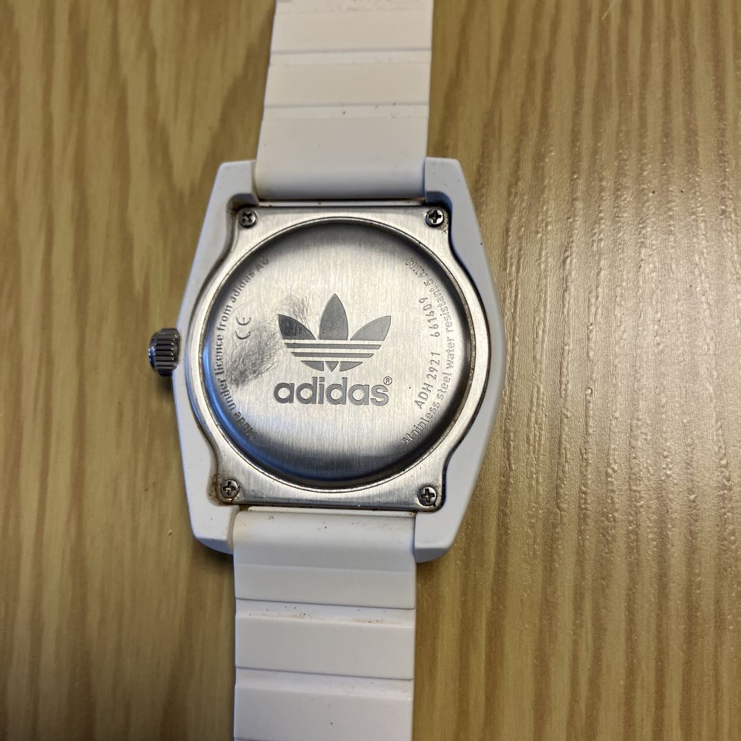 Adidas ADH2921 Analog Quartz Unisex Adults White Blue Wristwatch