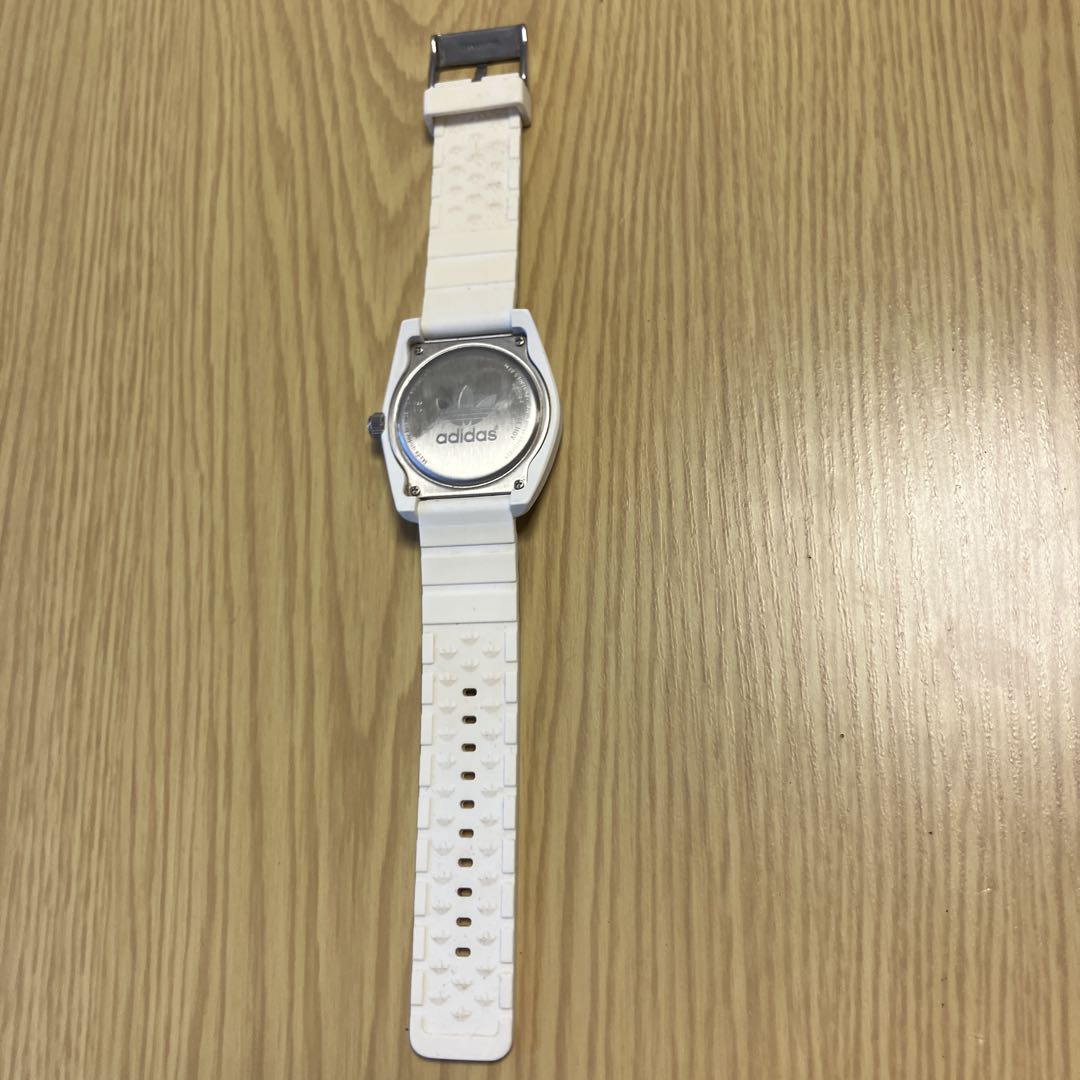 Adidas ADH2921 Analog Quartz Unisex Adults White Blue Wristwatch