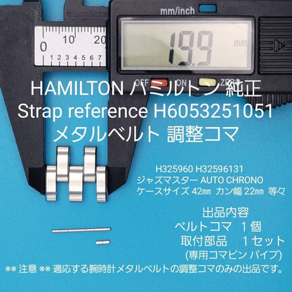Analog Quartz Men Men Hamilton Genuine Bracelet Link Jazzmaster Auto Chrono H325960